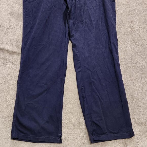 Carharrt Men's Navy Blue Ripstop Lower Rise Straight Leg Drawstring Pants 2X NEW - Picture 4 of 12